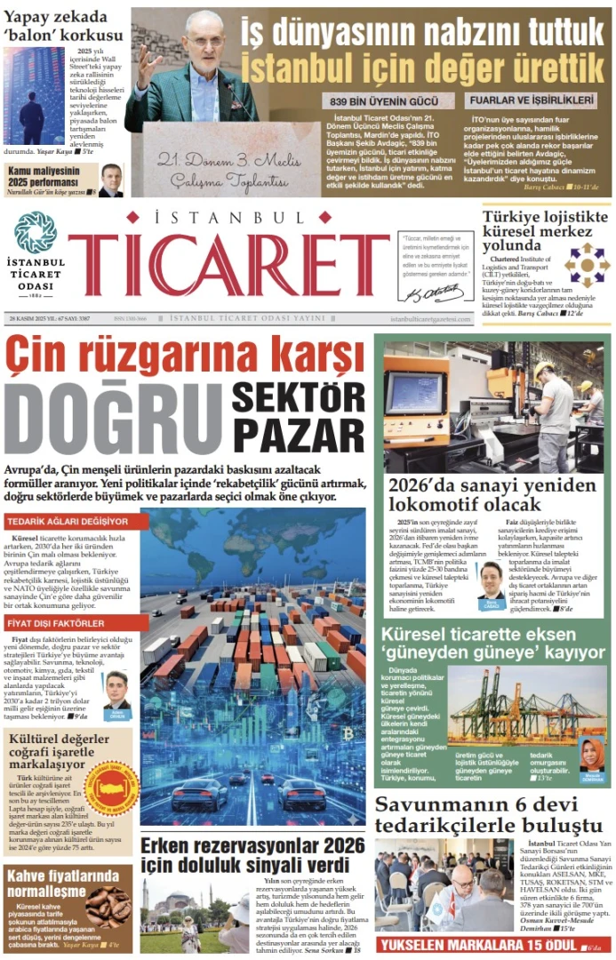İstanbul Ticaret Gazetesi'nin 3387. sayısı yayımlandı!