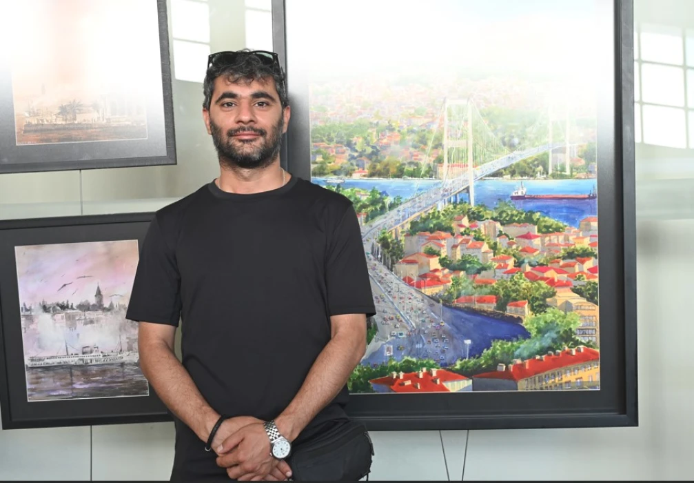 İstanbul'u gerçekten soyuta tuvale yansıtıyorlar