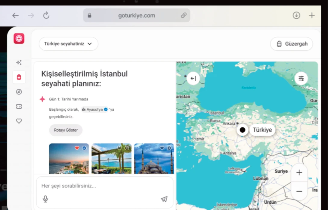 Turizmde yapay zekayla kişiselleşen seyahat modeli