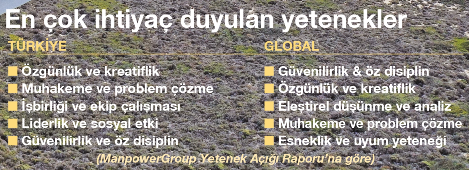 Yetenek açığını kapatan ayakta kalacak