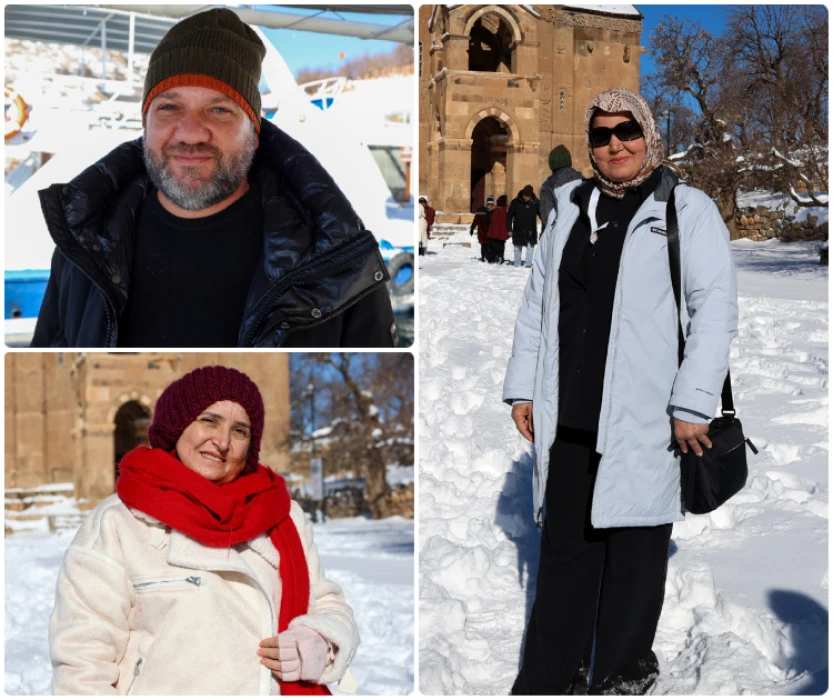 Beyaza bürünen Akdamar Adası ziyaretçilerini ağırlıyor