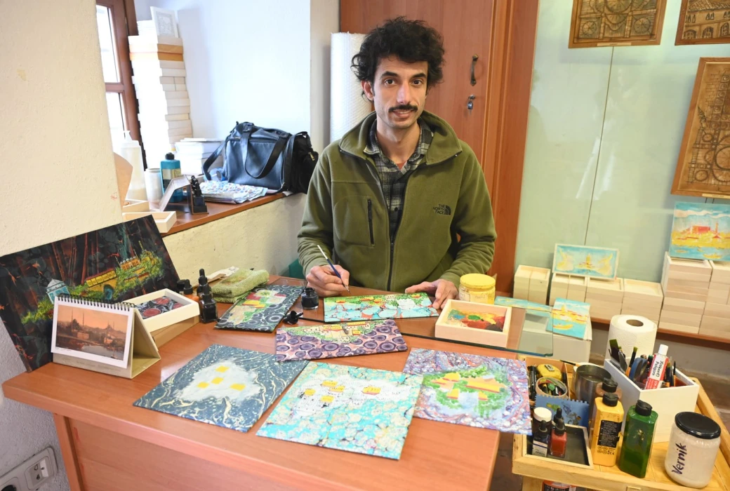 Hünkar Kasrı dükkanları sanatın merkezi oldu