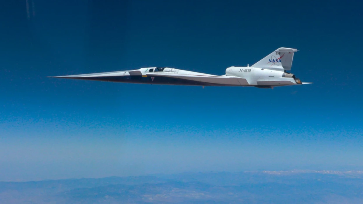 NASA’nın sessiz süpersonik uçağı X-59 ilk kez ses hızını aştı