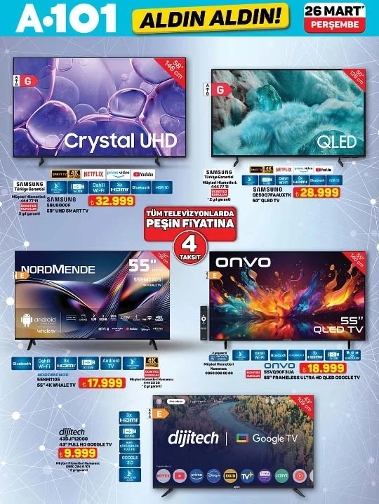 A101’DE BU HAFTA | A101 26 Mart 2026 aktüel indirim kataloğu yayınlandı! Çok uyguna ürünler