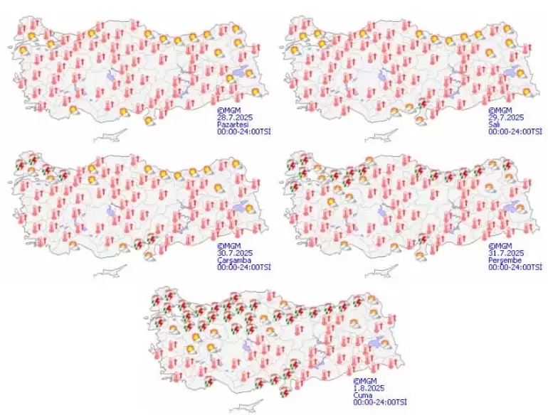 Son dakika hava durumu sağanak yağış uyarısı: Meteoroloji açıkladı! Birçok şehir için sağanak yağış var