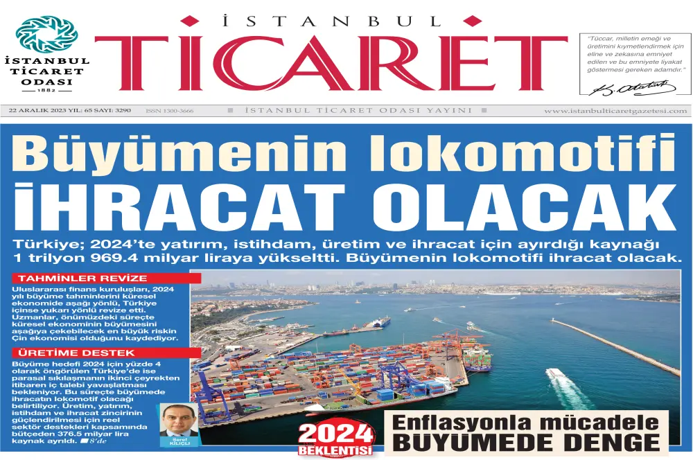 Ticaret Gazetesi’nin 3290’ıncı sayısı yayınlandı