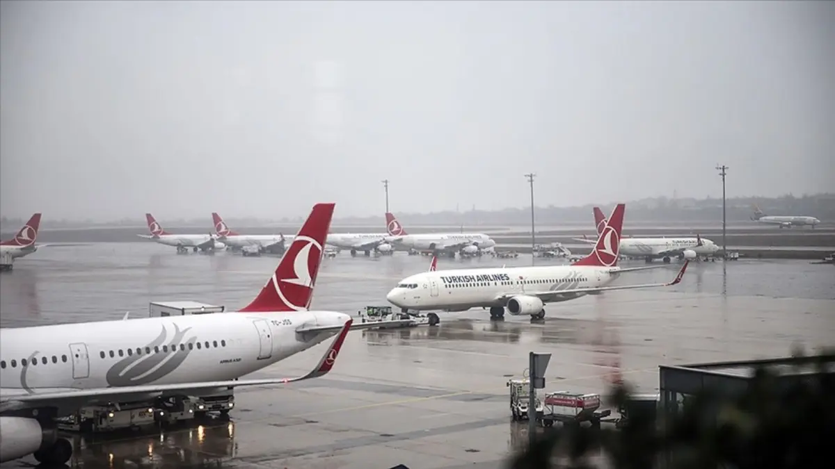 THY fırtına nedeniyle seferlerini iptal etti