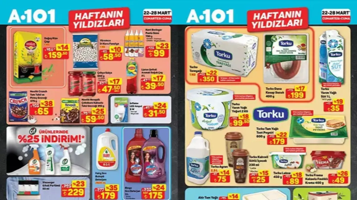 27 MART A101 AKTÜEL İNDİRİMLERİ: A101 22-28 Mart kataloğunda hangi ürünler satışa sunuldu?