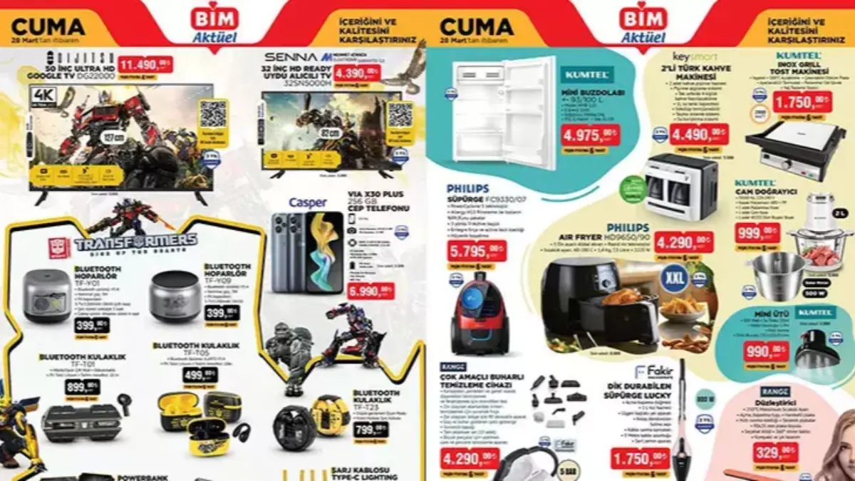 YENİ BİM AKTÜEL KATALOĞU: BİM 25-28 Mart aktüel kataloglarında hangi ürünler satışa çıkacak?