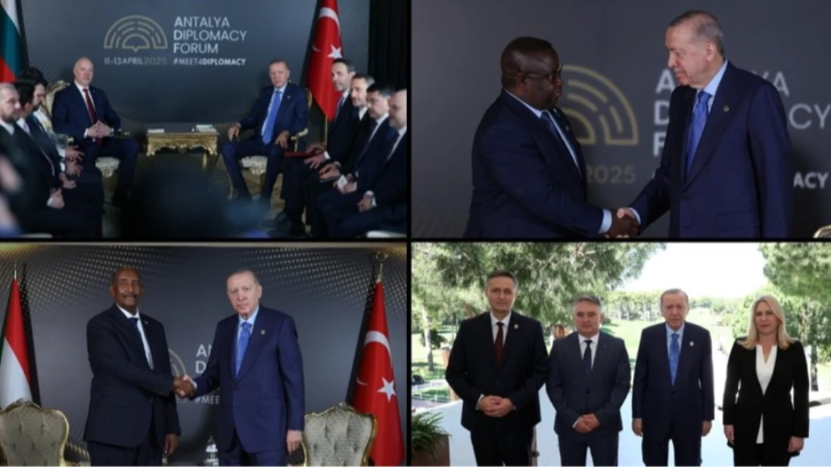 Cumhurbaşkanı Erdoğan'dan Antalya'da diplomasi trafiği