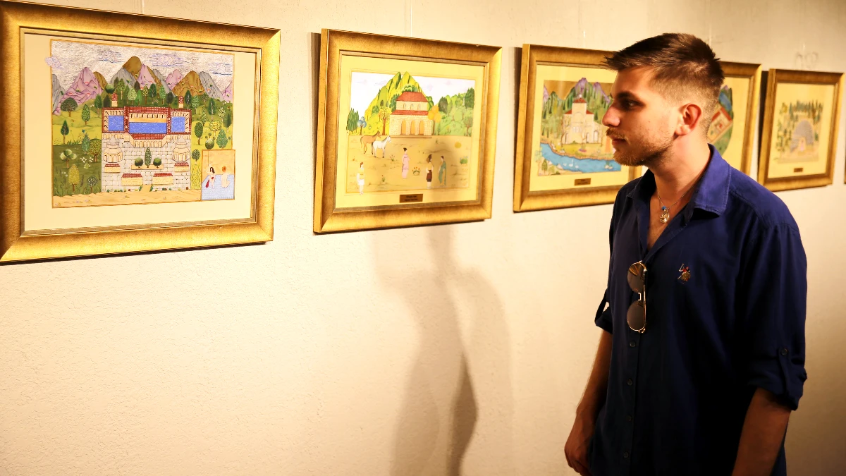 Geleneksel Türk Sanatları sergisi açıldı! Sanatseverlerden yoğun ilgi