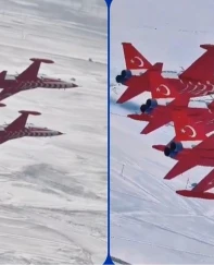 Türk Yıldızları eğitim uçuşlarından görüntü paylaştı