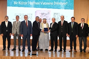 757 yıllık el yazması iade edildi