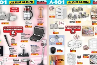 A101’DE BU HAFTA | A101 26 Mart 2026 aktüel indirim kataloğu yayınlandı! Çok uyguna ürünler