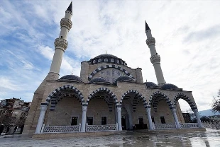 Balkanlar’da yeni eser: Türkiye'nin destekleriyle inşa edilen Üsküp Camisi'nde çalışmalarda sona yaklaşılıyor