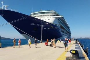 Bodrum’a kruvaziyer akını: 1752 turist geldi