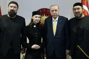 Cumhurbaşkanı Erdoğan, Ay Yola müzik grubunu kabul etti