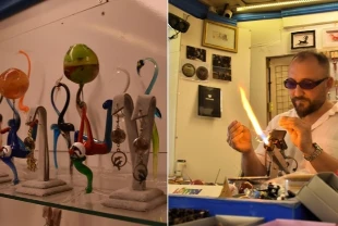 Eskişehirli sanatçı camı nefesiyle eşsiz sanat eserlerine dönüştürüyor