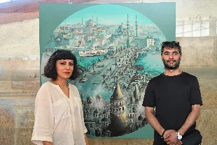 İstanbul'u gerçekten soyuta tuvale yansıtıyorlar