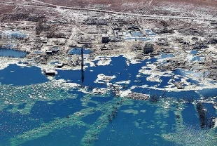 Kayseri'de baraj suyu çekilince eski 4 yerleşim yeri ortaya çıktı
