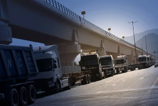 Körfez lojistiğinde kara yolu rotası: Otoyollarda uzun kamyon konvoyları oluşuyor