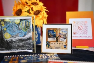 Lise öğrencileri Van Gogh'u "Türkiye ve Avrupa turu"na çıkardı