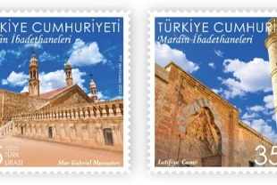 PTT Mardin İbadethaneleri için anma pulu çıkardı!