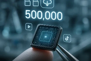 Pul büyüklüğündeki diske 500.000 TikTok videosu depolandı