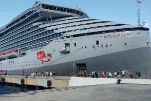 Resilient Lady kruvaziyeri Bodrum'da: 2 bin 612 turist getirdi