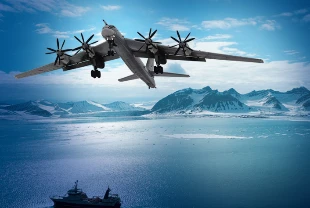 Rus stratejik uçağı Tu-95MS Barents Denizi üzerinde uçtu