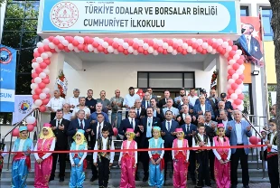 Seydişehir TOBB Cumhuriyet İlkokulu açıldı! Başkan Hisarcıklıoğlu da katıldı
