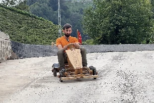 Tahta arabalar yapıldı! Formulaz başlıyor