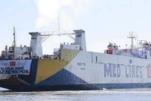 Türk Kızılay’ın 21. İyilik Gemisi Gazze için Mısır’a ulaştı: 3 bin 300 ton insani yardım