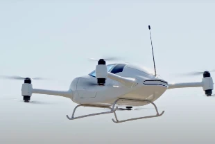 Türkiye'nin ilk insanlı elektrikli uçan arabası