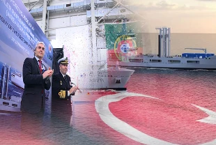 Türkiye’nin Portekiz için üreteceği askeri geminin ilk bloğu kızağa alındı