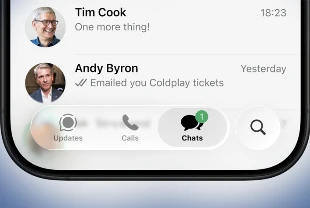 WhatsApp iOS için Liquid Glass arayüzünü test ediyor