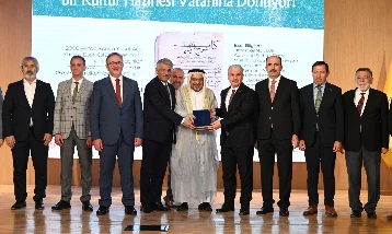 757 yıllık el yazması iade edildi