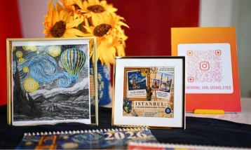 Lise öğrencileri Van Gogh'u "Türkiye ve Avrupa turu"na çıkardı