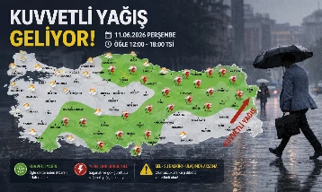 METEOROLOJİ AÇIKLADI: Kuvvetli yağış ve rüzgar geliyor! İşte o şehirler