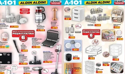 A101’DE BU HAFTA | A101 26 Mart 2026 aktüel indirim kataloğu yayınlandı!
