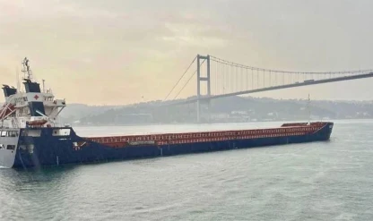 Ahırkapı Demir Sahası'nda gemi arızalandı! Emniyetli bölgede demirletildi