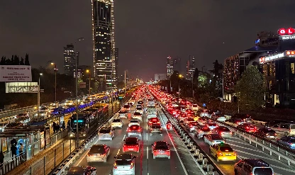 Trafik yoğunluğu yüzde 63'e yükseldi