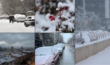 Bazı illerde kar etkili oluyor: Ankara’nın yüksek kesimleri beyaza büründü