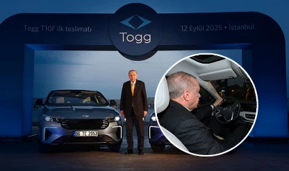 Cumhurbaşkanı Erdoğan'a Togg'un yeni modeli T10F hediye edildi
