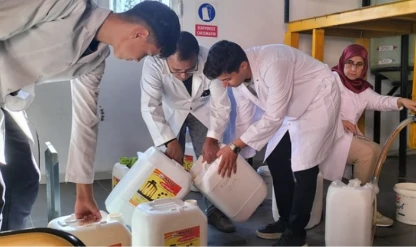 Meslek lisesi öğrencileri üretime geçti