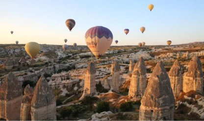 Sonbaharın renkleri Kapadokya'ya renk kattı