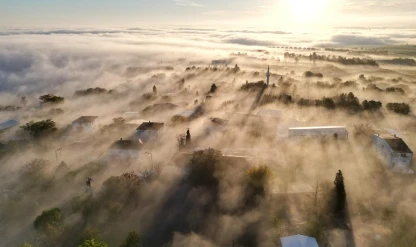 Tekirdağ'daki sis kartpostallık görüntüler oluşturdu