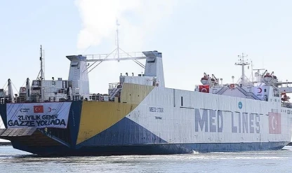 Türk Kızılay’ın 21. İyilik Gemisi Gazze için Mısır’a ulaştı