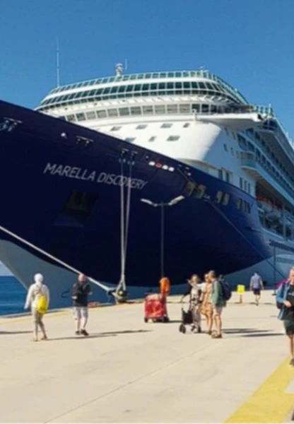 Bodrum’a kruvaziyer akını: 1752 turist geldi