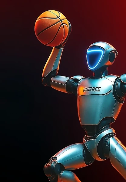 İnsansı robot Unitree G1’den akıcı basketbol hareketleri